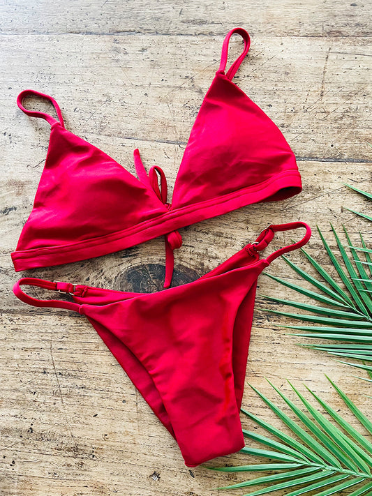 Bikini Fixed Strip Red